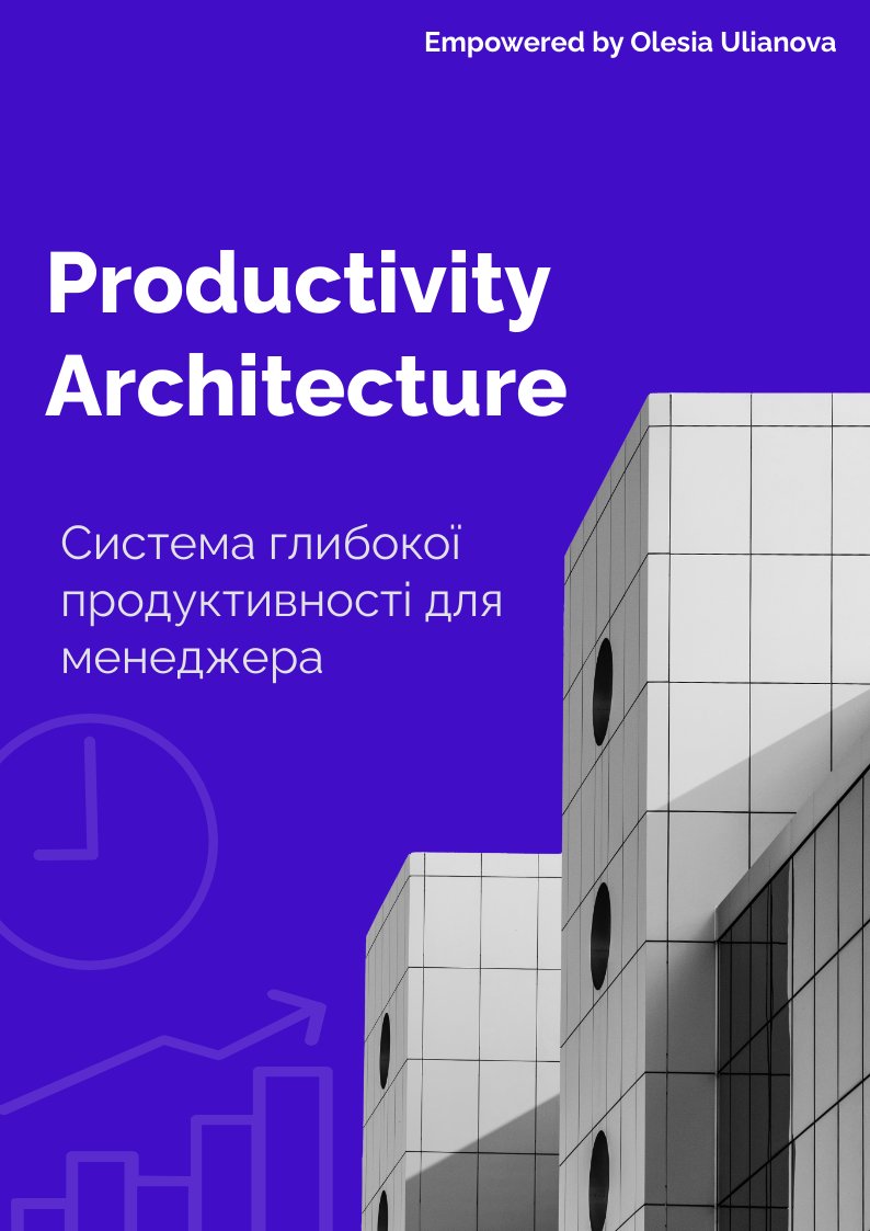 Productivity Architecture
